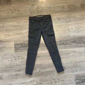 American Eagle Super Super Stretch High Rise Cargo Jeggings
